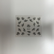 3D Sticker schwarz XF 180